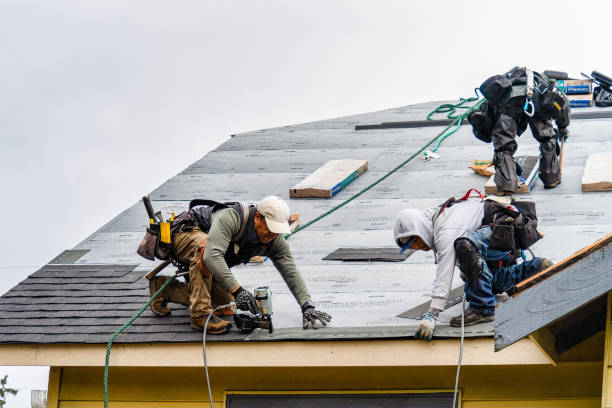 Professional Roofing technician working in Chincoteague Island, VA